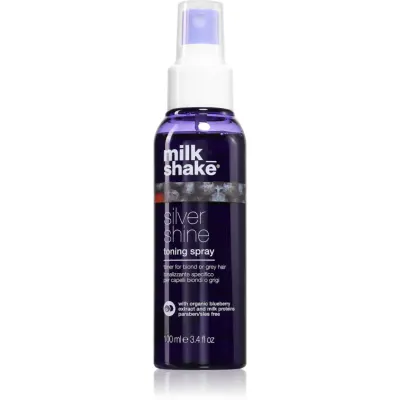 milk_shake® Silver Shine Toning Spray spray tonifiant pentru părul blond şi gri 100 ml
