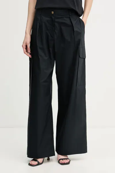 Blauer pantaloni cargo pentru femei, din bumbac CARYLL