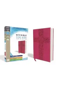 Niv, Bible for Kids, Large Print, Leathersoft, Pink, Red Letter Edition, Comfort Print: Thinline Edition