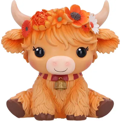 Statuetă Nemesis Now Adult: Cute - Moo Crew - Marigold (Orange Flower), 10.5 cm