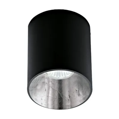 Ceiling luminaire Polasso round 35W black / silver IP20
