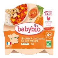 Meniu legume Basquaise si pui Poitou Bio, 260g, BabyBio