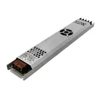 Sursa alimentare banda LED, slim, 300W, ventilator, 12V, 25A, protectie suprasarcina, 371x53x22 mm