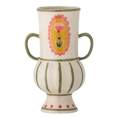 Vază bej din gresie pictată manual (înălțime 21 cm) Odina – Bloomingville