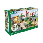 Set de trenulet montan complet cu macarale si accesorii BRIO