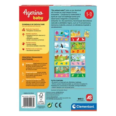 Joc educativ - Baby Montessori - Ce animal este?