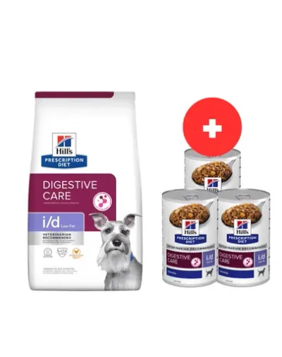 HILL'S Prescription Diet Digestive Care i/d ActivBiome Canine Low Fat 12 kg + 3 x 360g hrana caini GRATIS