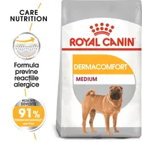 Royal Canin Medium Dermacomfort hrana uscata caine, prevenirea iritatiilor pielii, 3 kg