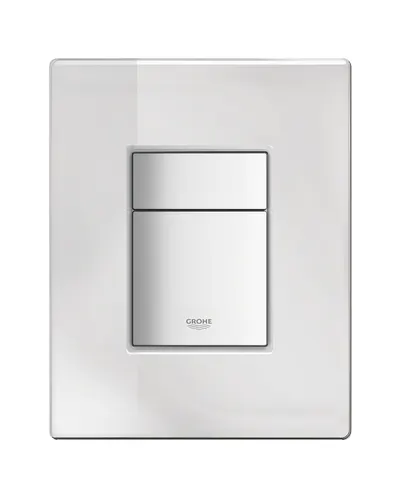 Placa de actionare Grohe, Skate Cosmopolitan, 156 x 197, dubla comanda, sticla securizata, pt rezervoare GD 2, necesita burduf de vizitare 66791000, sticla oglinda