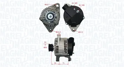 Alternator (12v, 85a) Potrivit Fiat Brava, Bravo I, Marea; Lancia Dedra, Delta Ii 1.6 1.6cng 10.95-05.02