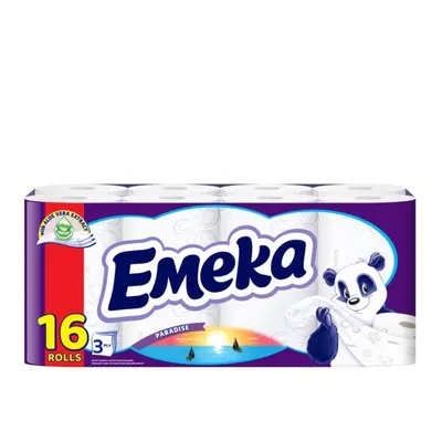 Hartie igienica Emeka Paradise, 3 straturi, 16 role Engros