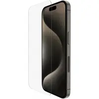 Folie de protectie Ecran Belkin ScreenForce TemperedGlass pentru Apple iPhone 15 Pro Max, Sticla Securizata, Full Glue OVA138zz