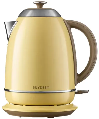 Fierbător electric BUYDEEM - Kettle K640, 2400 W, 1.7 l, Mellow Yellow