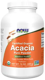 Acacia Fiber Pure Powder, 340 g, Now