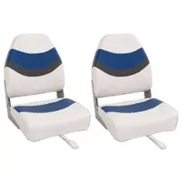 Gossi scaune pliabile pentru barca 2 buc. cu spatar inalt 44x38x55 cm