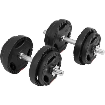 Second Hand - Set gantere reglabile din ciment cu prindere 20KG - Ca nou