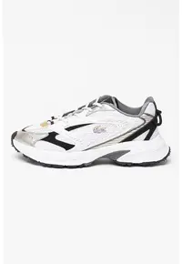 Pantofi sport cu insertii de plasa Neo Shot - Negru/Alb optic/Argintiu