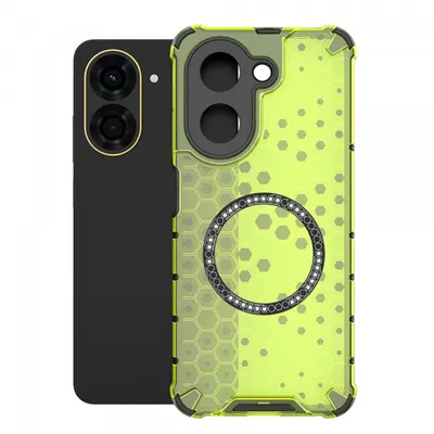 Husa MagSafe pentru Xiaomi Redmi A5 4G (Regional), Techsuit, HoneyComb Shield, Verde