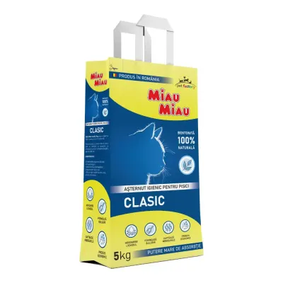Nisip Pisici MIAU MIAU Clasic 5kg 5kg