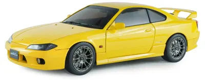 Model de colecție SOLIDO Modern: Automobile - Nissan Silvia (S15) Spec-R Aero, Lightning Yellow, 1999