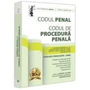 Codul penal si Codul de procedura penala: septembrie 2024. Editie tiparita pe hartie alba