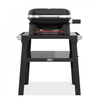 Gratar electric Lumin Compact cu suport - Negru