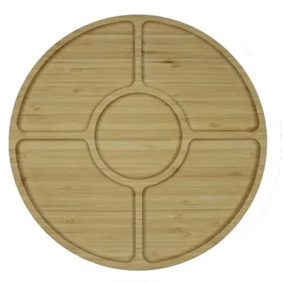 Platou din Bambus, pentru Prezentare si Servire, 30 x 30 x 1.70 cm, Grunberg