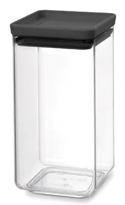 Borcan Brabantia Tasty+ - 1.6 l, capac gri închis