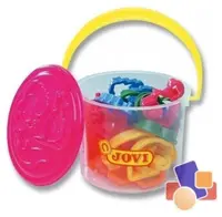 Set forme pentru plastilină Jovi - 24 bucăți, în găleată