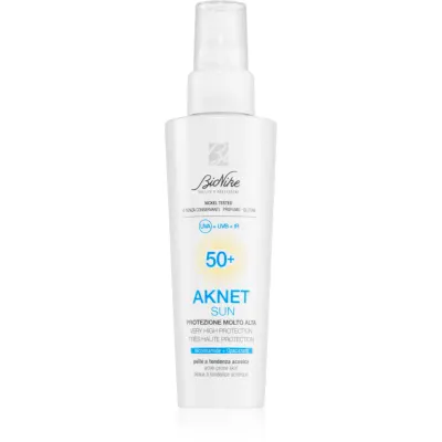 BioNike Aknet Sun crema protectoare pentru fata pentru ten acneic SPF 50+ 50 ml