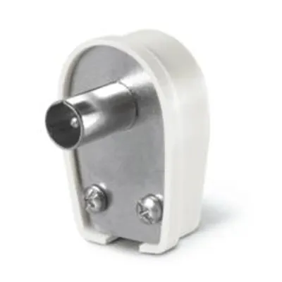Stechern90° Angled Thermoplastic White Ø9,5mm Fermacavo a Vite