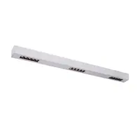 Corp iluminat TAVAN, Q-LINE ® de Luminita TAVAN, cu LED-uri de culoare GRI Montat pe suprafata INTERIOARa lumenul Plafon, 1m, BAP, Argintului, 3000K,