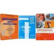 Pachet Bacalaureat 2026. Limba si literatura romana, Matematica M2 Tehnologic. Teste sI Fizica 100 variante rezolvate