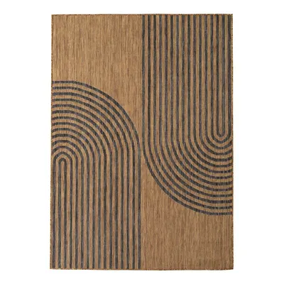 Covor pentru exterior și interior negru/maro 200x290 cm Mira 1453 – Ayyildiz Carpets