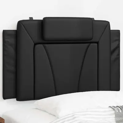 vidaXL Pernă pentru tăblie pat, Viana, negru, 90 cm, piele artificială