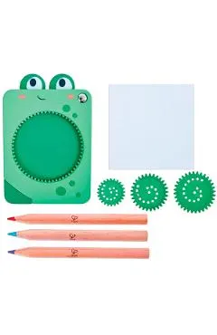 Jucarie: Spin and Draw verde. Broscuta