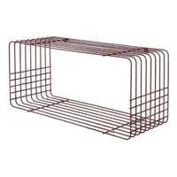 Raft burgundy etajat din metal 70 cm Wire – Mette Ditmer Denmark