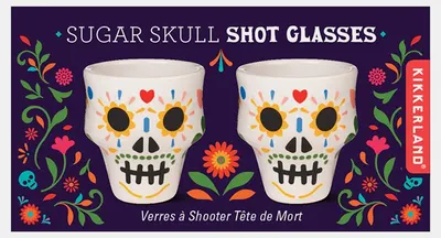 Set de pahare de shot Kikkerland - Sugar Skull, 2 buc