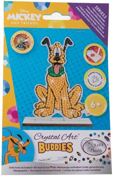 Kit de broderie cu diamante Craft Buddy - Crystal Art Buddies: Pluton, 7 piese