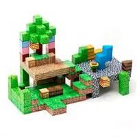 Set 80 cuburi magnetice Mine Craft