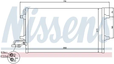 Radiator AC condensator potrivit VOLVO C30, C70 II, S40 II, V50 1.6-Electric 12.03-12.12