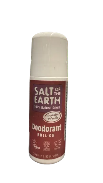 Deodorant Salt Of The Earth Pure Aura Lavanda si Vanilie, 100ml, Crystal Spring