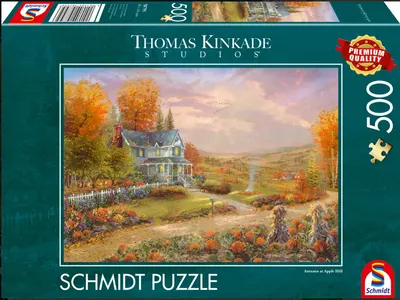 Puzzle Schmidt din 500 piese - Toamna în Apple Hill