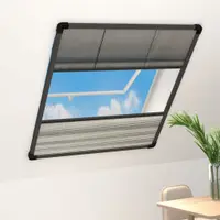 Gossi plasa insecte pentru ferestre, 80x100 cm, aluminiu, cu umbrar