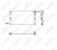 Radiator Apa Racire Motor Citroen C-Crosser, C-Crosser Enterprise; Mitsubishi Asx, Lancer Viii, Outlander Ii; Peugeot 4007 1.8d-3.0 Dupa 2006