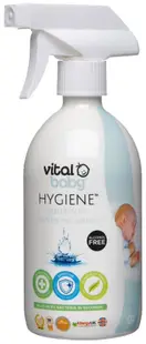 Apă de curățare antibacteriană pentru bebeluși Vital Baby - Aquaint, cu pompă, 500 ml