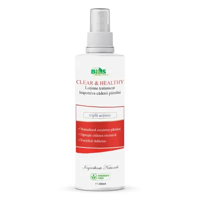 Lotiune tratament impotriva caderii parului, cu niacinamide, 200 ml, Bios Mineral Plant