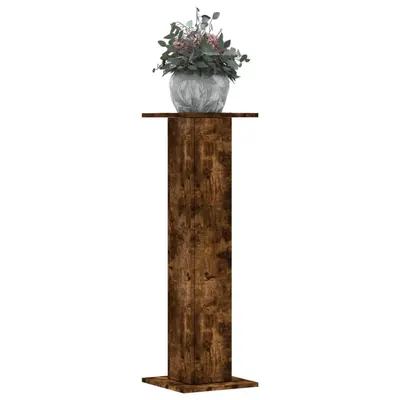 Gossi suporturi de plante 2 buc. stejar fumuriu 30x30x95 cm lemn