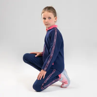 Bluză de trening respirantă Educație fizică S500 Roz Copii