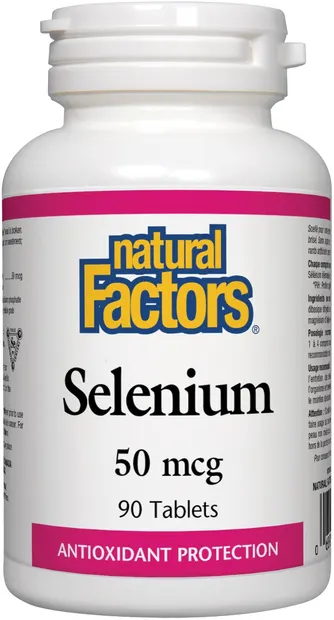 Selenium, 50 mcg, 90 tablete, Natural Factors